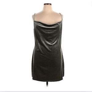 NWT Dynamite Dress Velvet Green Cocktail Holiday Slip Dress Size XL